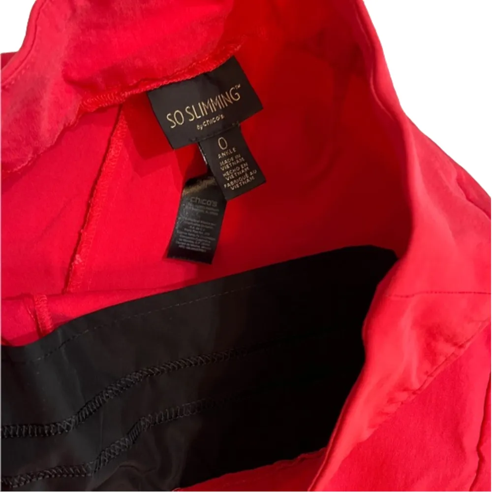 Chico’s So Slimming Slip On Stretch Ankle Pants Fuscia Pink Size 4 (Chico’s 0) - Image 4