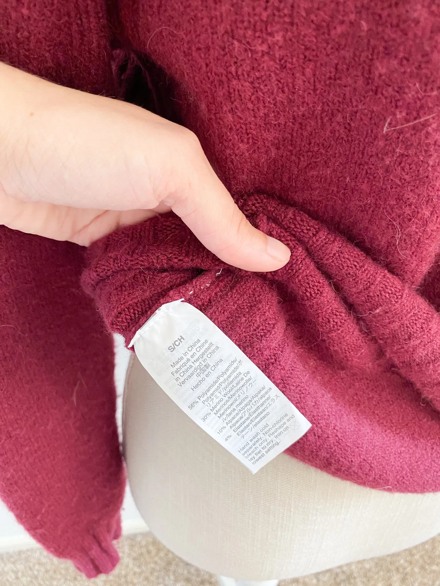 J.Crew Maroon Mock Neck Supersoft Yarn Sweater - Image 5