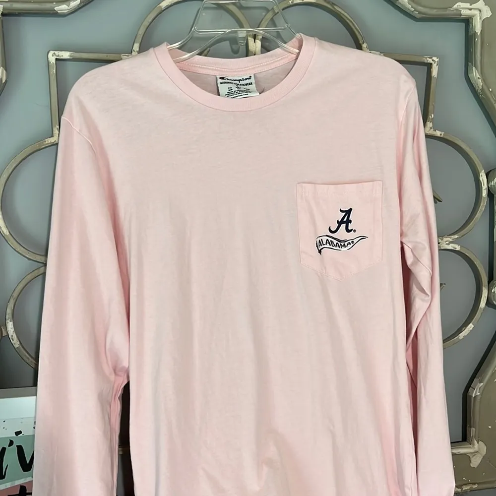 Champion University of Alabama Long Sleeve Tee Cotton Shirt Women Small Football - Image 13