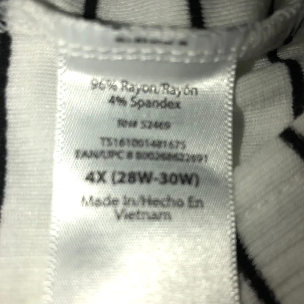 TERRA & SKY Womens Tunic Tee Top Size 4X 28W-30W Side Slits Loose Knit New - Image 6