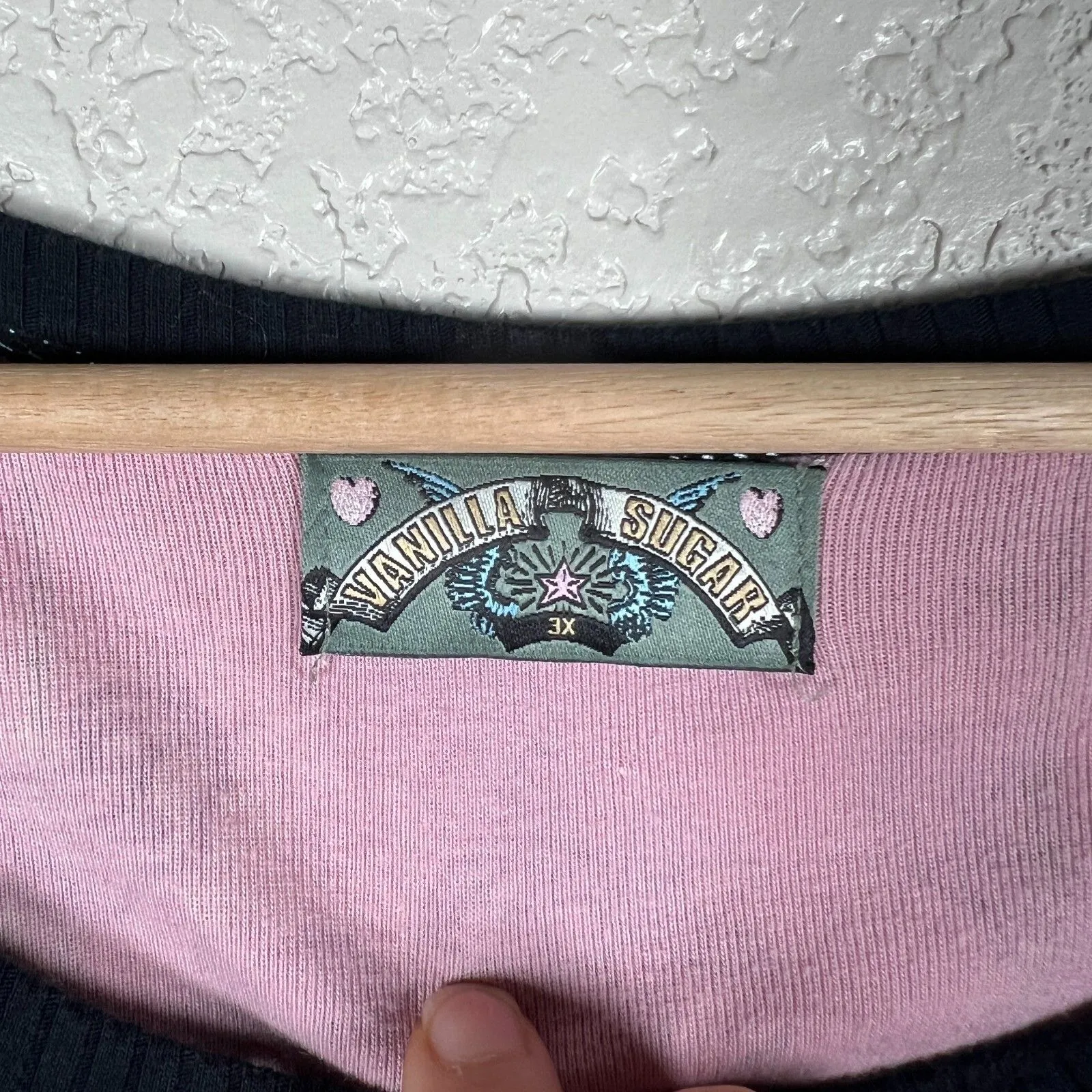 Vintage Vanilla Sugar Tshirt Top Womens Plus Fits L Y2K Hippie Punk Grunge Regal Pink Size L - Image 2