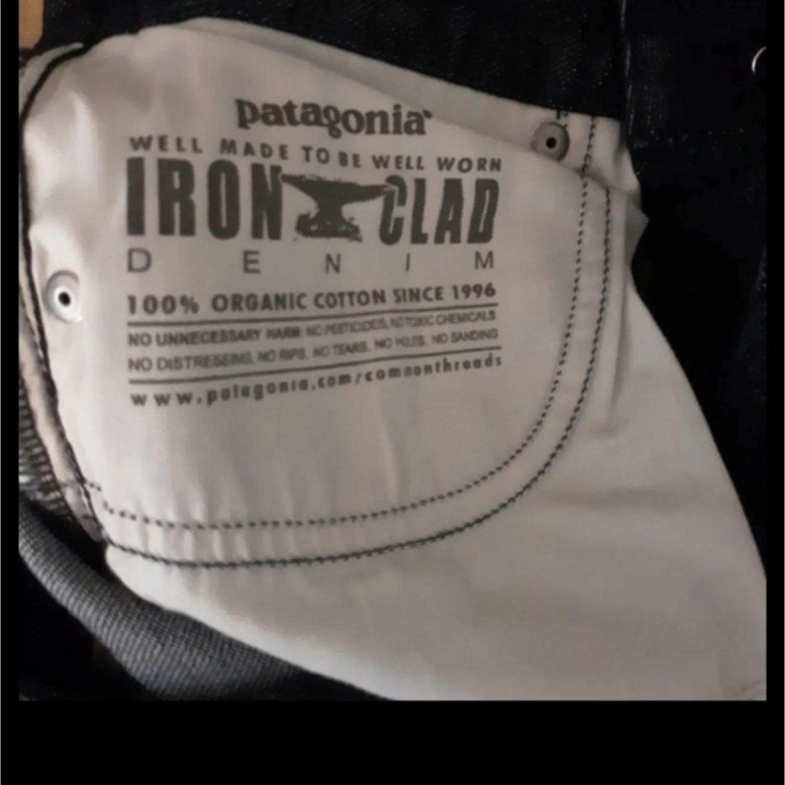 Patagonia Bootcut Jeans Women Size 25 Blue Dark Wash Denim Flare Western Casual - Image 8