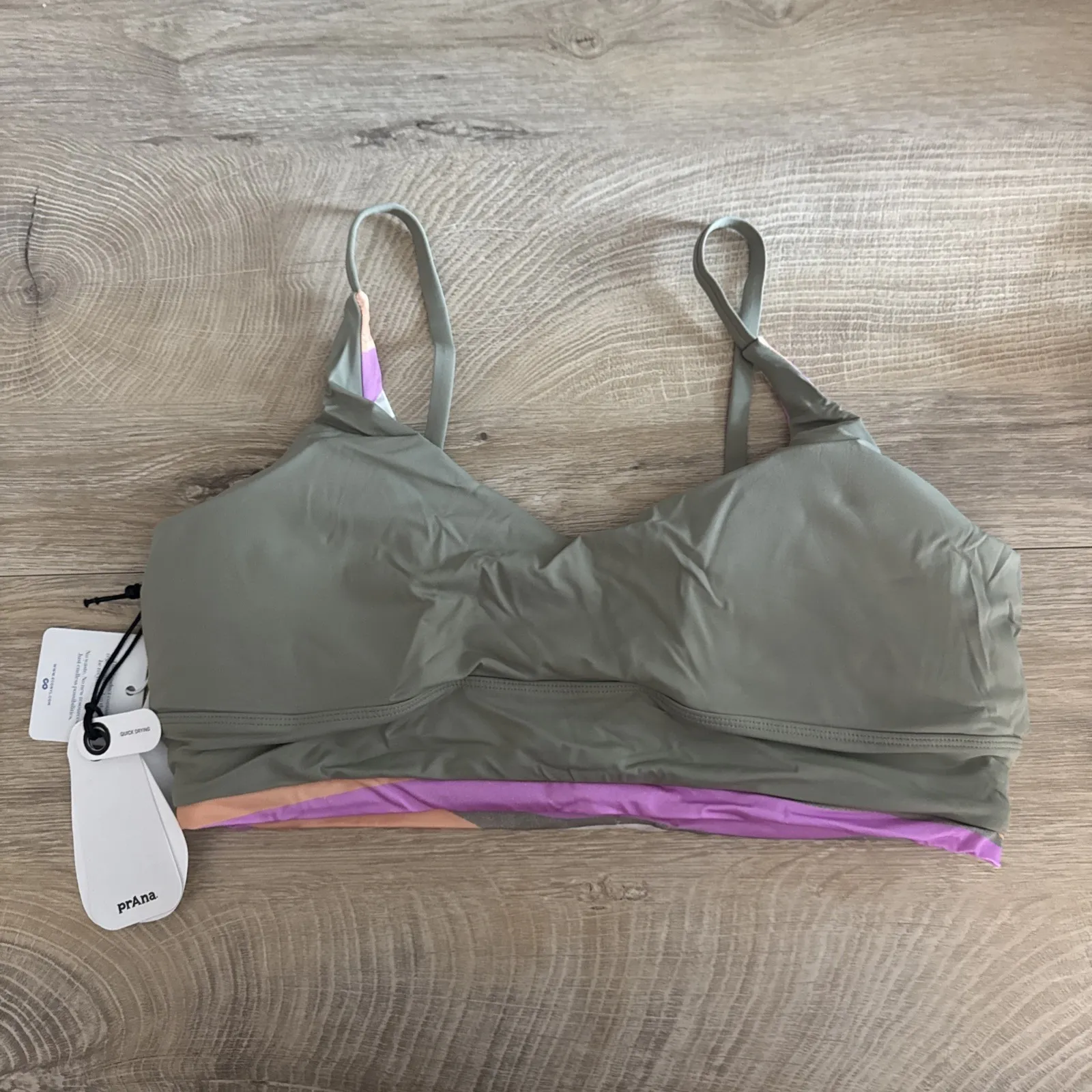 Prana Willow‎ Falls Reversible Top Waves Swim Vacation Poolside Beach Orange XL - Image 7