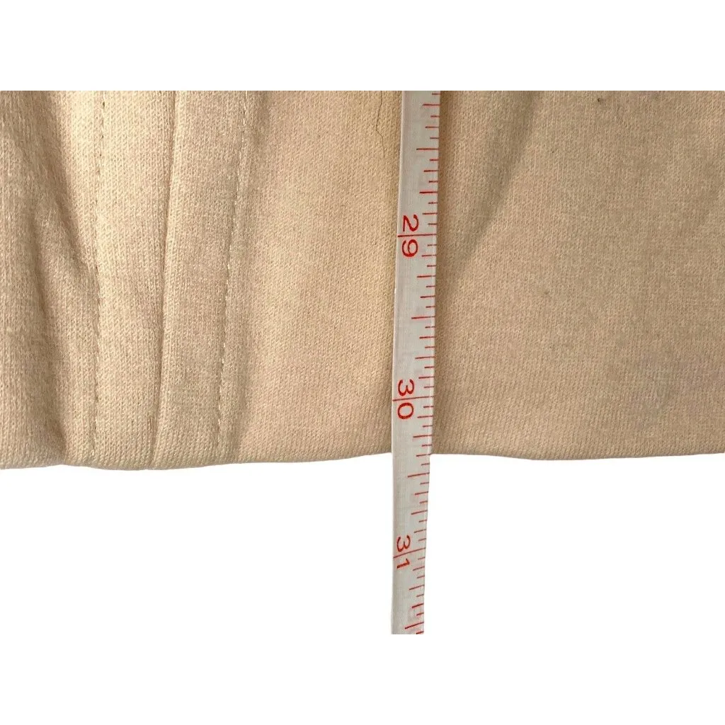 Diane Von Furstenberg‎ Cream Wool Blend Shirt Dress Back Zipper Size 4 - Image 4