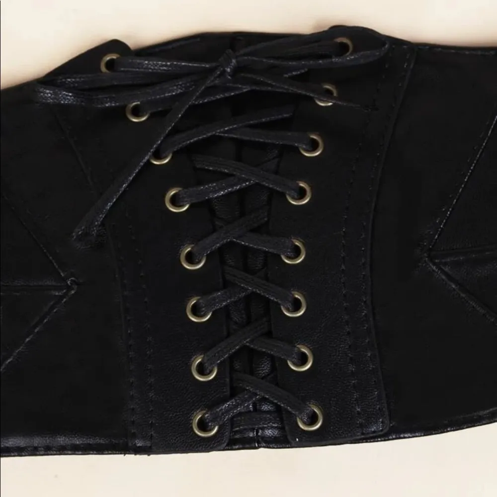 Black Corset Belt Steampunk New - Image 3