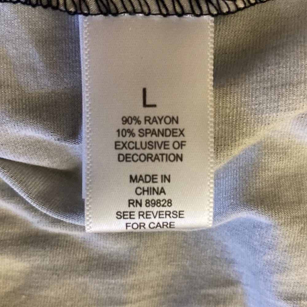 LOGO by Lori Goldstein Rayon 230 Printed Swing Top w/ Lace Hem - Image 8