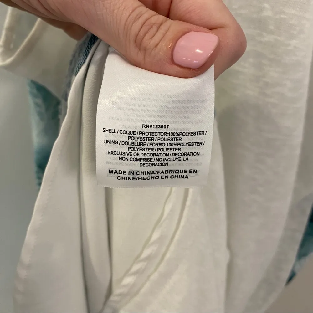 Sperry Mariner Blue Green White Nautical Sailor Rope Racerback Heritage Dress XS - Image 4