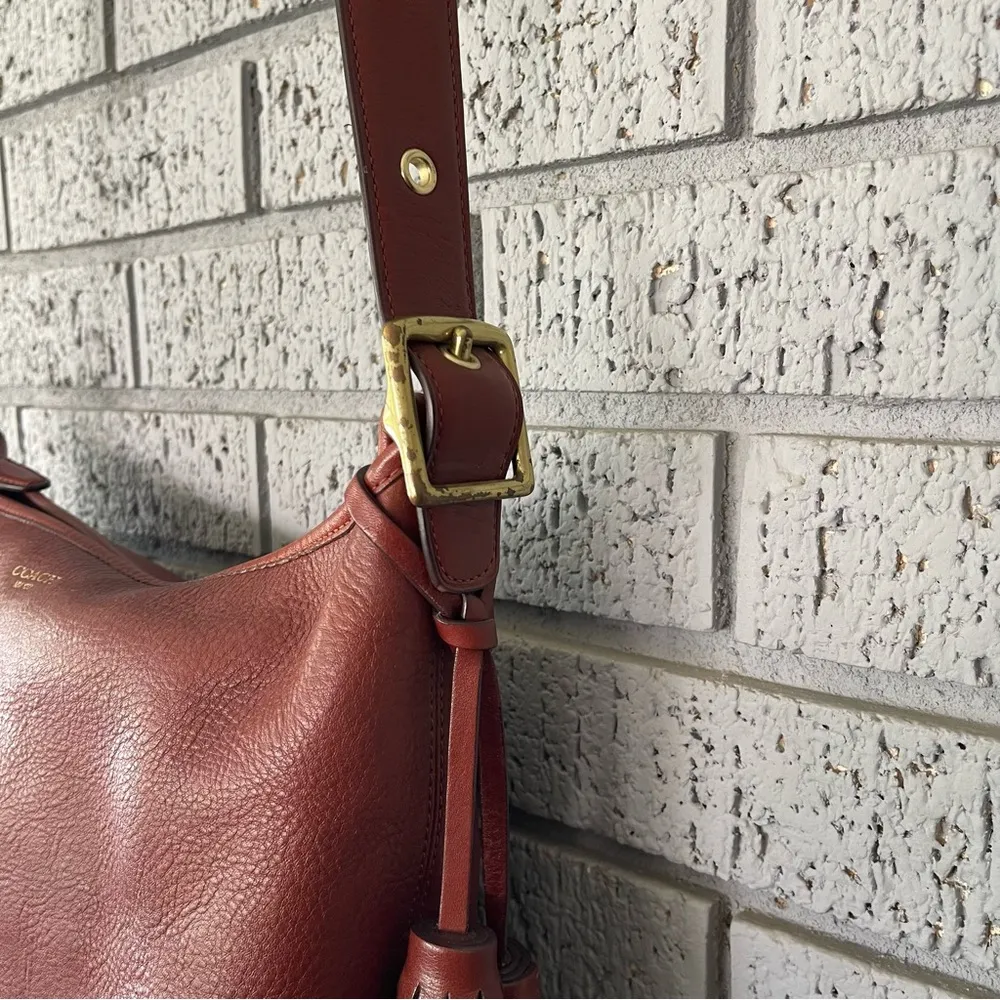 Coach Vintage Legacy Duffle Shoulder Bag 19889 Cognac Brown Leather - Image 6