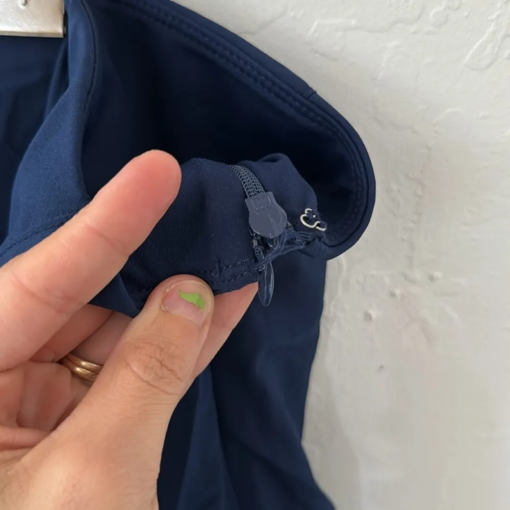 J. Crew Navy Blue Pleated Athletic Active Skort XXL - Image 4