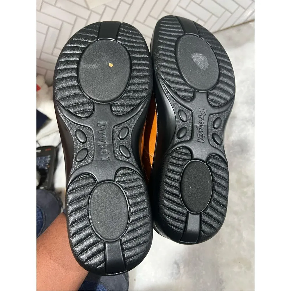 Propet Golda Women’s Mary Jane Shoes Size 11 Teak Brown Comfort Orthopedic Orange - Image 3