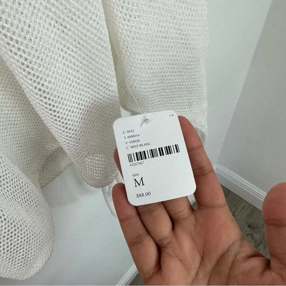 Free People Beach Mesh Ruffle Cover Up Top size medium NWT - Image 3