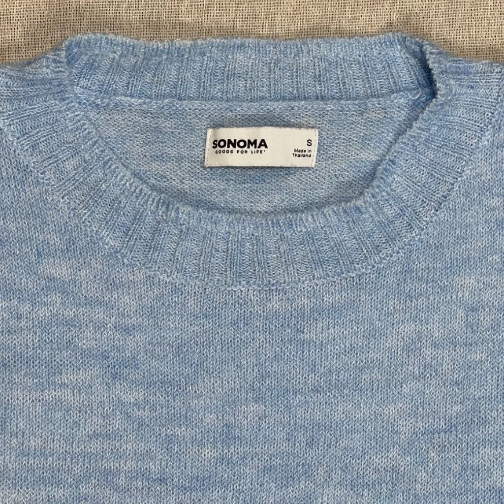 Sonoma Blue Lightweight Pullover Crewneck Sweater - Small - Image 5