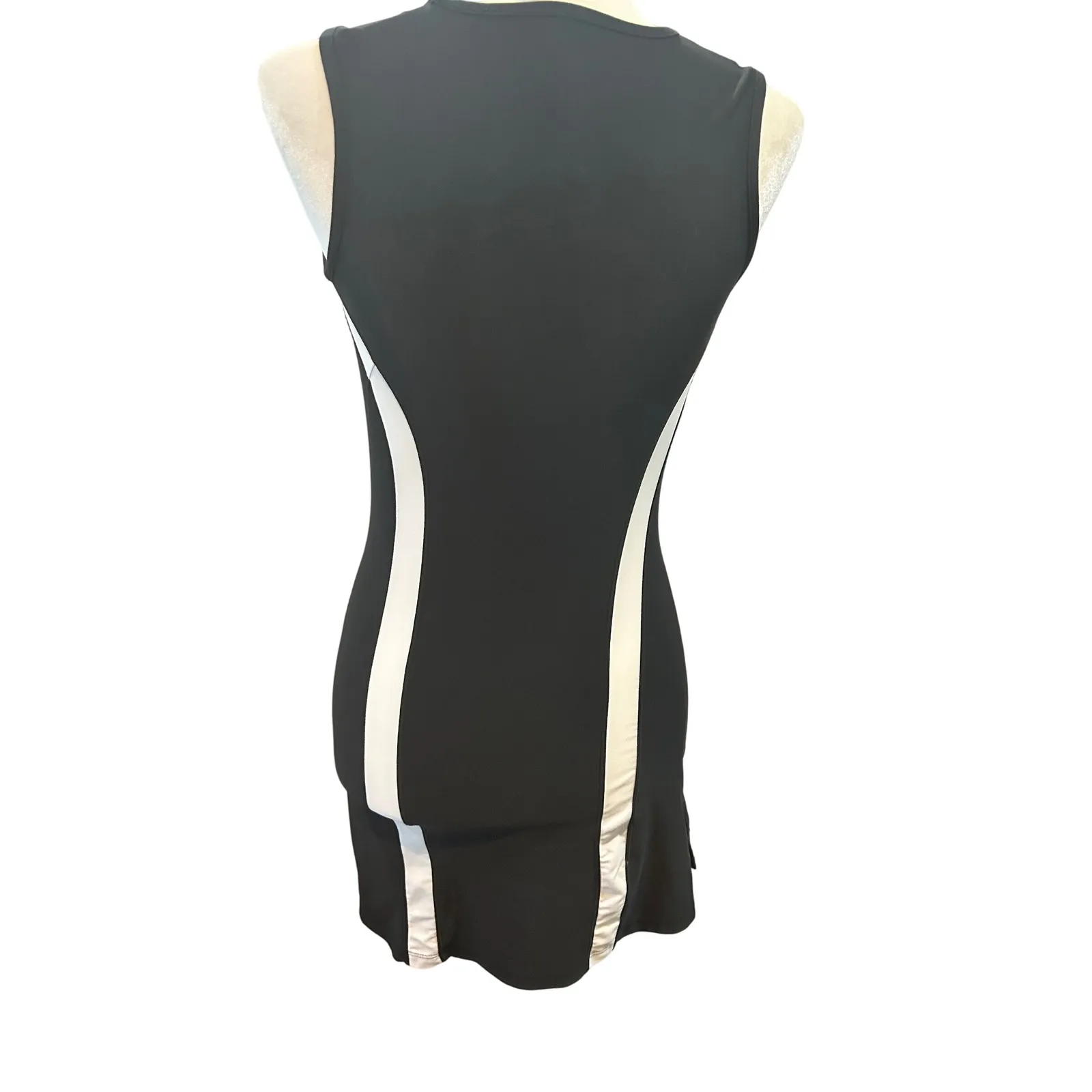 Nike‎ Tennis Dress Sleeveless Black White Athletic Sporty Activewear - Image 4
