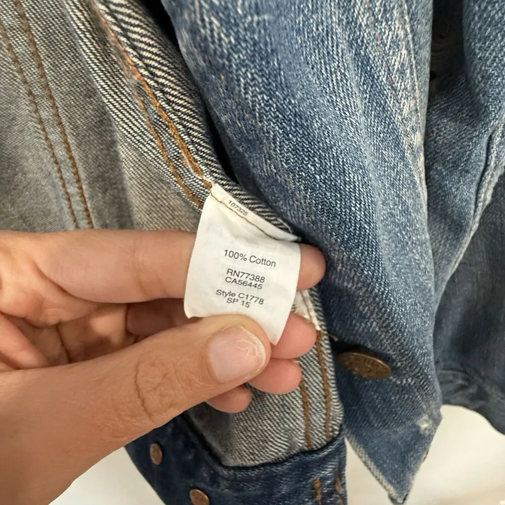 Madewell The Jean Jacket Women Size Small Blue Denim 100% Cotton 1655 - Image 8