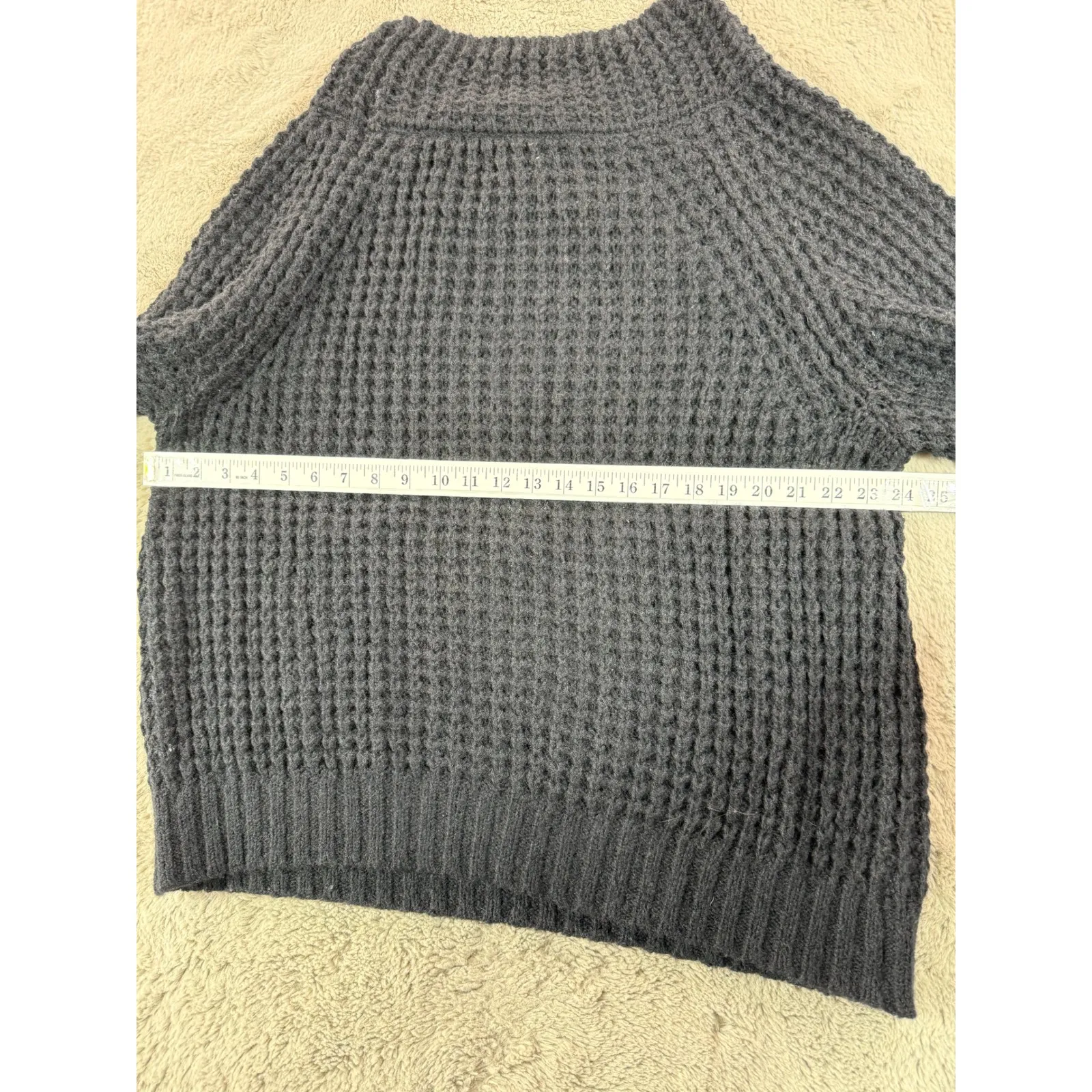 Maeve by Anthropologie Waffle Knit Mock Neck Dionne Bell - Image 6