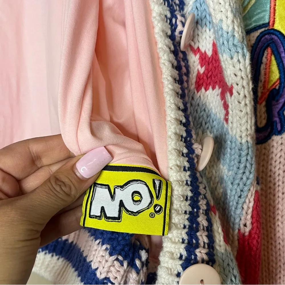 NO! JEANS American Beauty Cardigan in Pink size 3 (L) Size L - Image 11