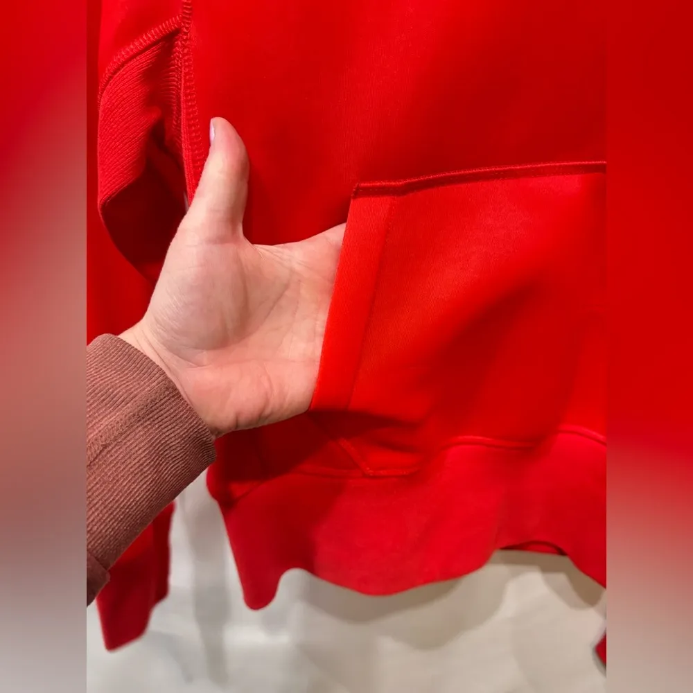 Helmut Lang Red Lava Scuba Hoodie XS Women’s -flawed see photo’s - Image 4