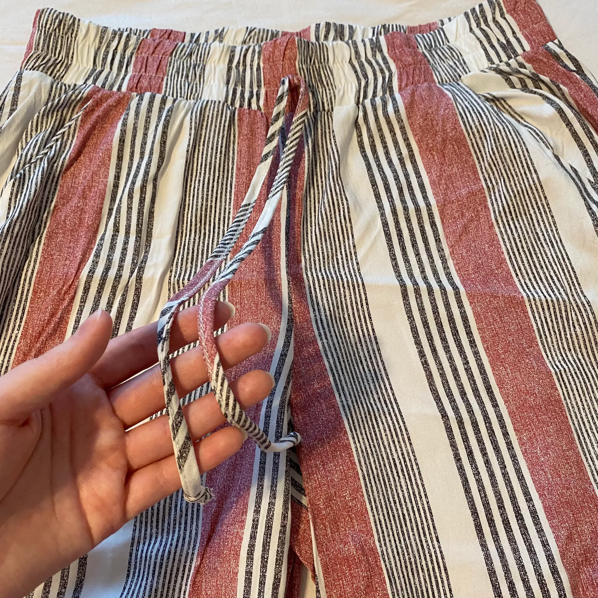 Striped Cropped Challis Pants - Image 8