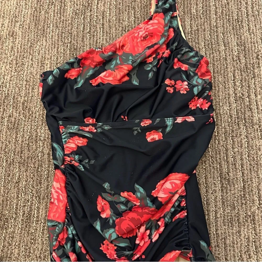 ALBION ICON RUCHED ONE-PIECE ANTIGUA floral print swimsuits size XS EXTRA Small - Image 14