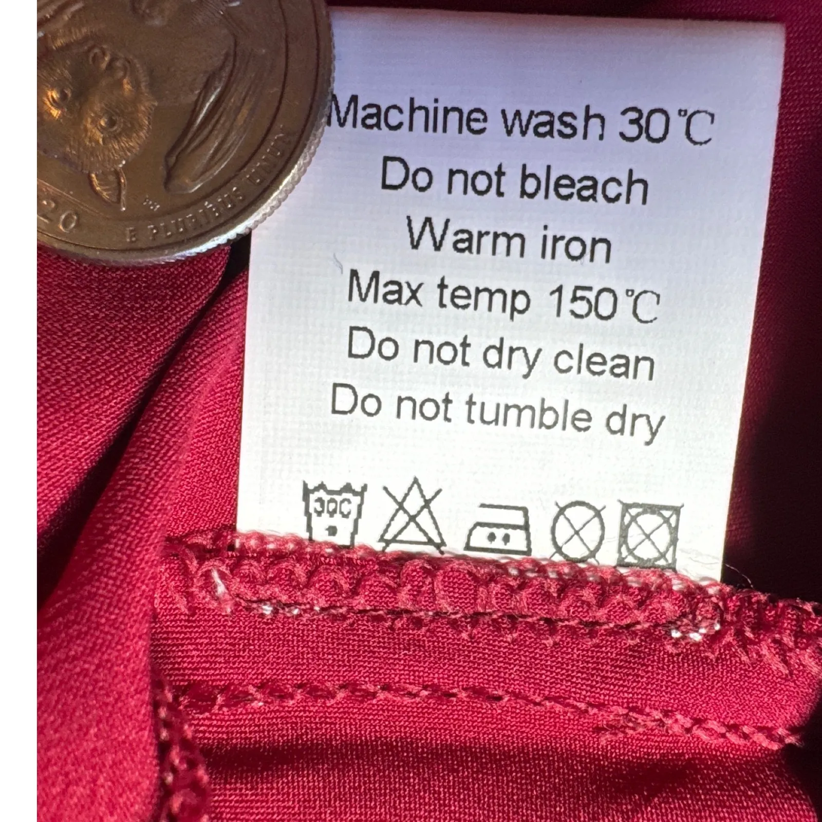 Allegra K Red‎ Lace Trim Slip Dress Lingerie Chemise Sleeveless Small - Image 5