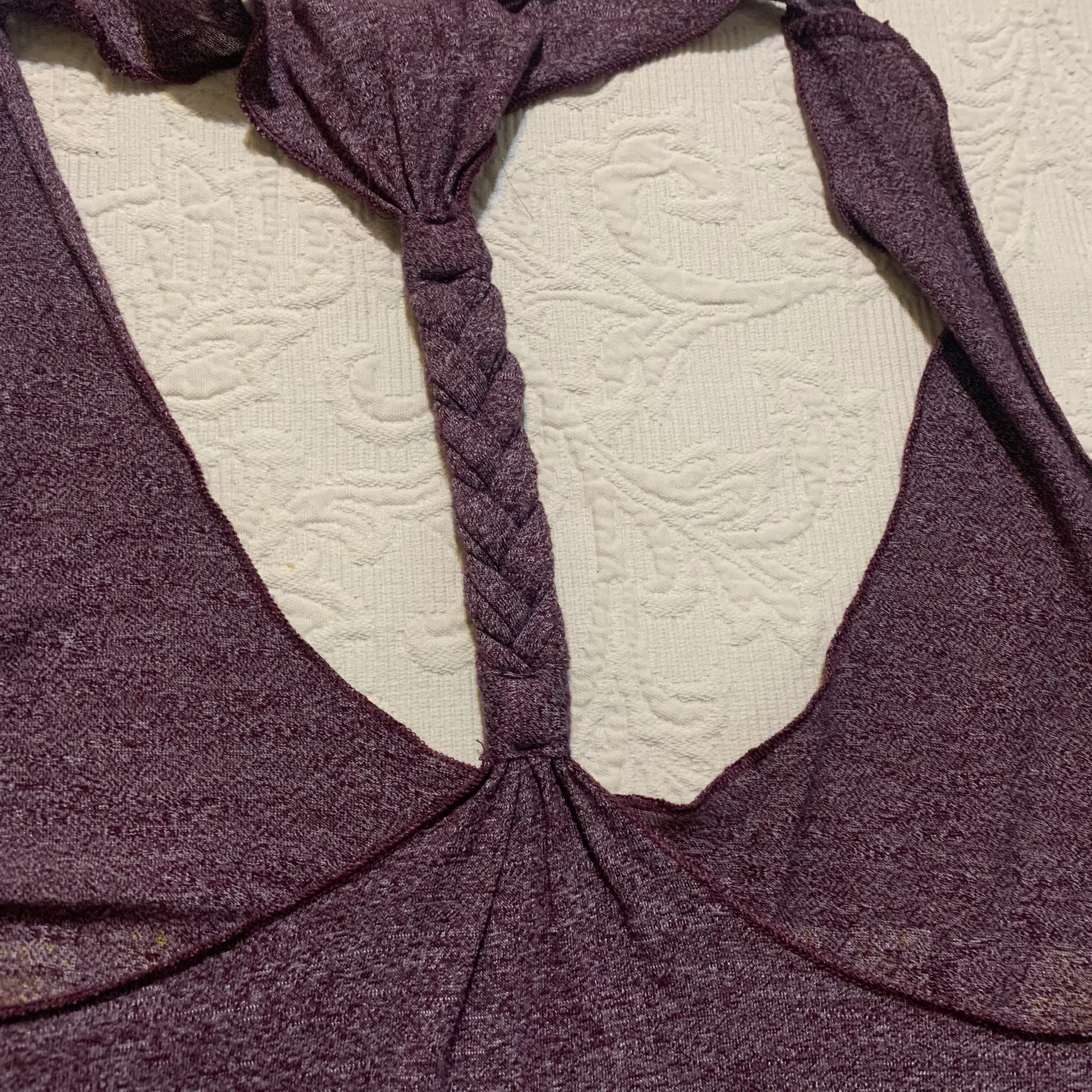 Chicka-d Maroon Arizona State Racer Back Braided Sleeveless Tank Top - Image 3