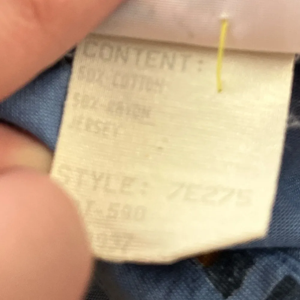 Vtg 80s 90s Tail Polo Shirt Abstract Geometric Print Made in USA Blue XL - Image 6