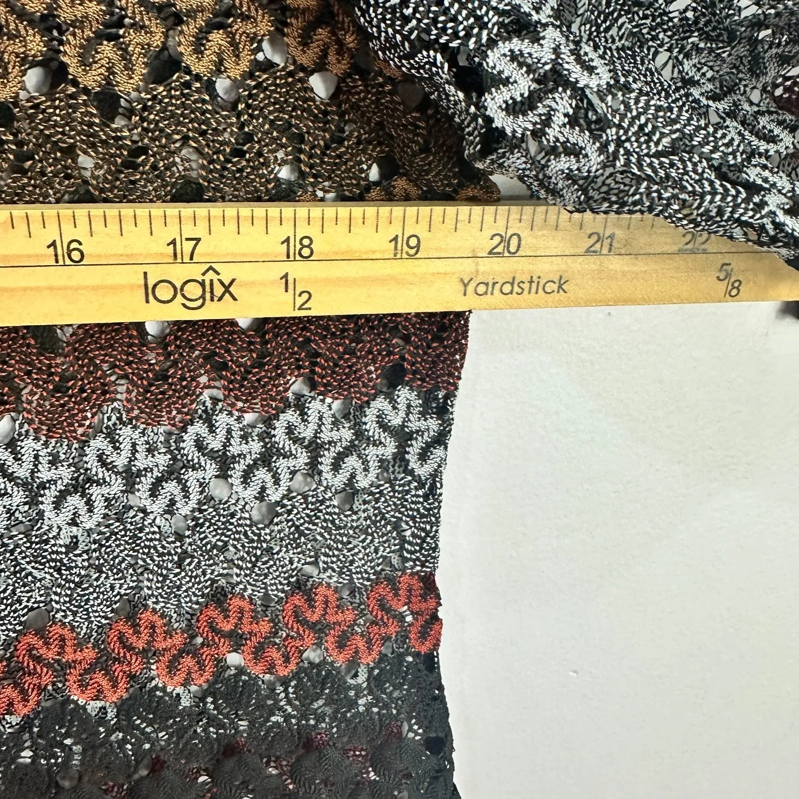 Formanality 1X Crochet‎ Lace Mini Dress Boho Festival Tunic Sheer Chiffon Hem Black Size XL - Image 4