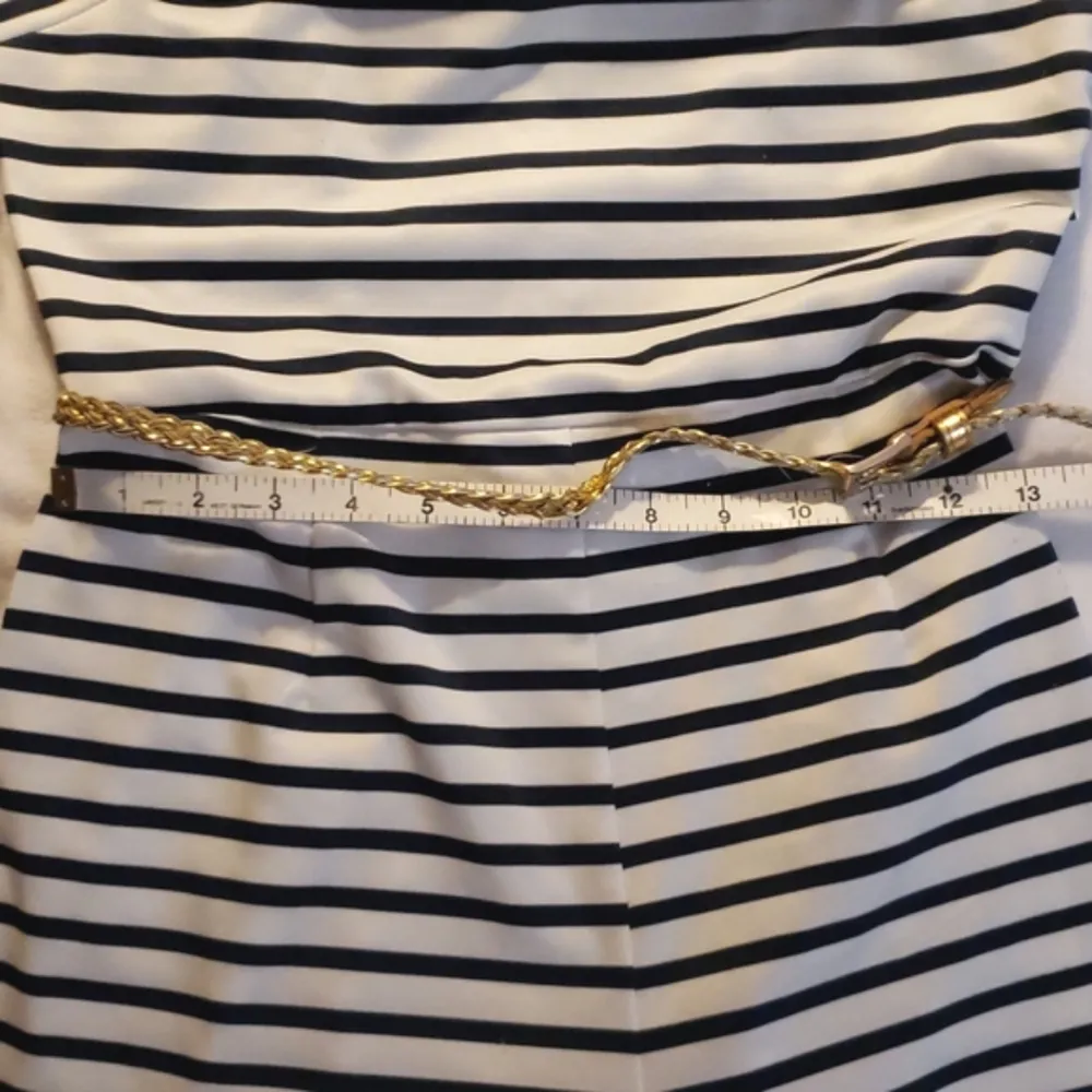 Charming Charlie's navy & white striped romper - Image 7