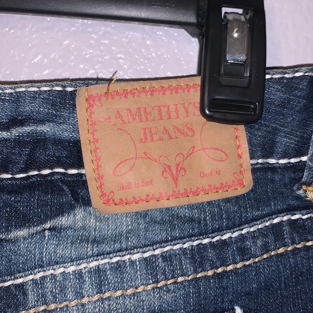 Amethyst Jeans Amethyst mini micro distressed jean skirt - Image 8