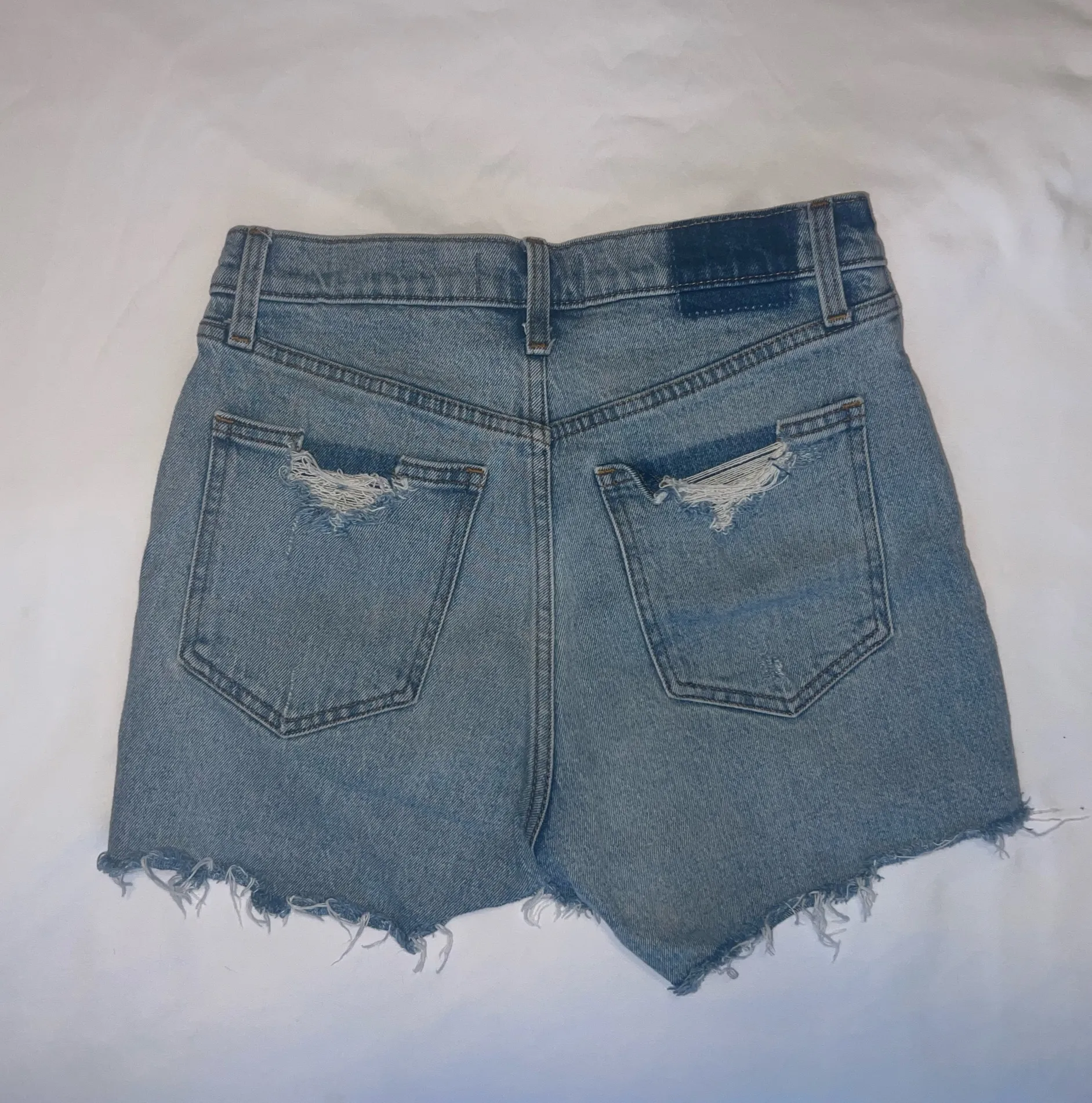 Abercrombie & Fitch High Rise Denim Shorts - Image 2