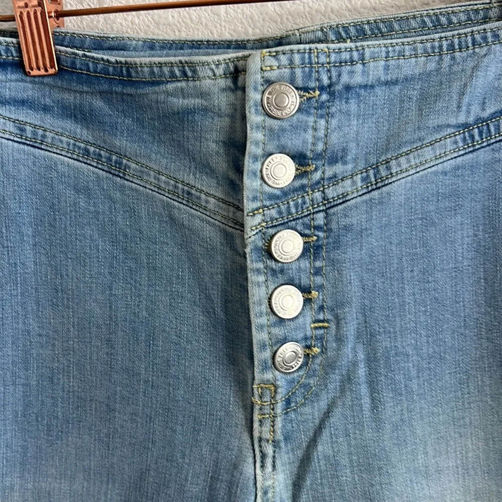 Free People We The Free Tex Slim High Rise Button Fly Jean 28 - Image 6