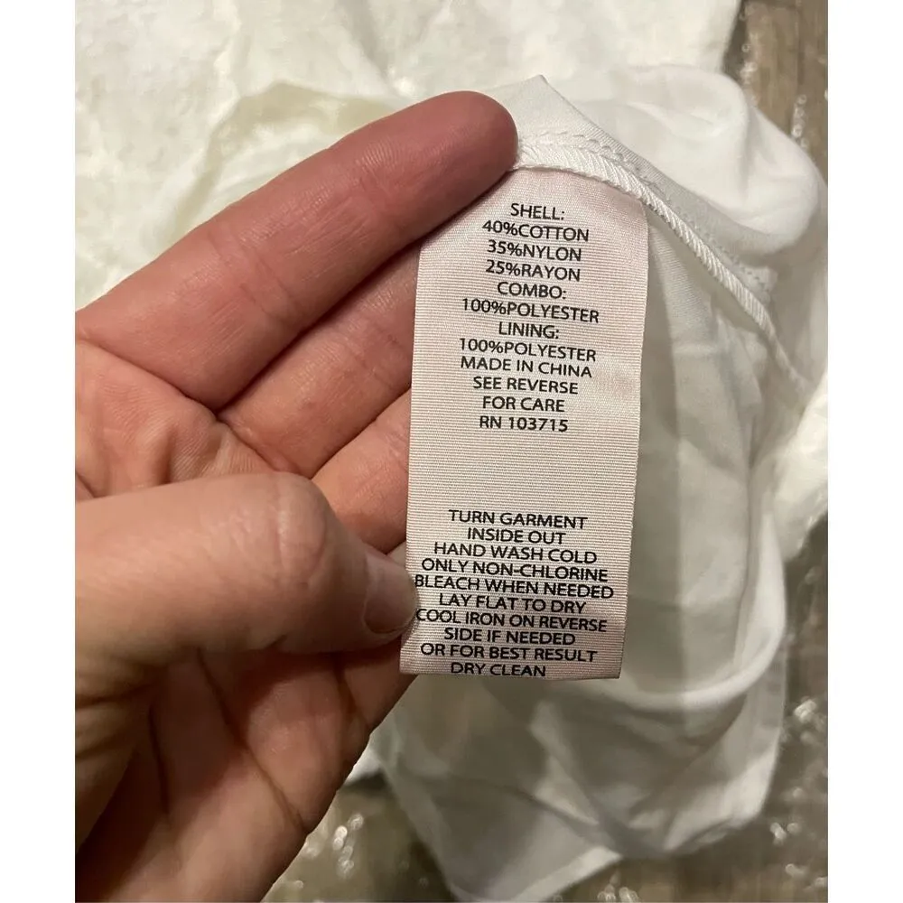 Nanette Lepore Marshmallow Oh So Pretty Lacey 6 New - Image 8