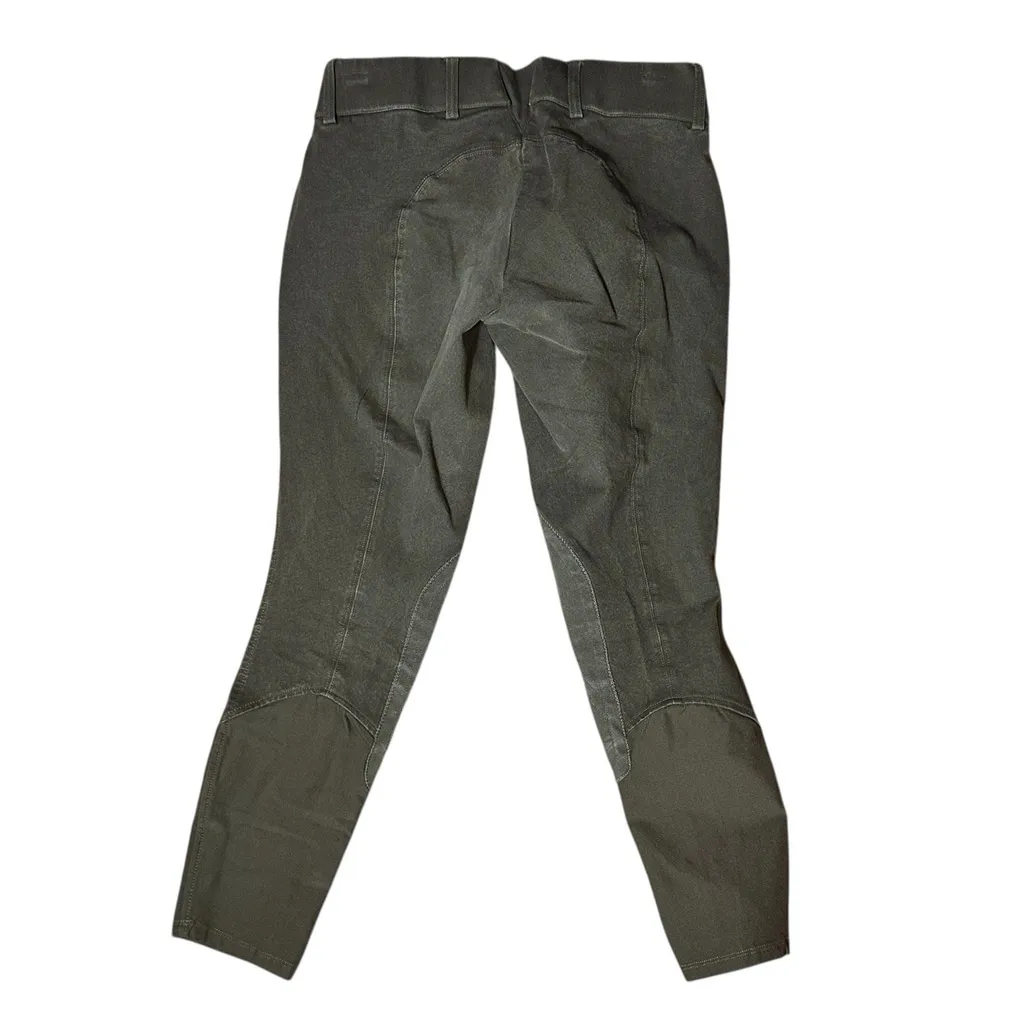 Ariat Breeches Heritage Riding Pants Womens 24R (27x24) Outdoor Equestrian Green - Image 2
