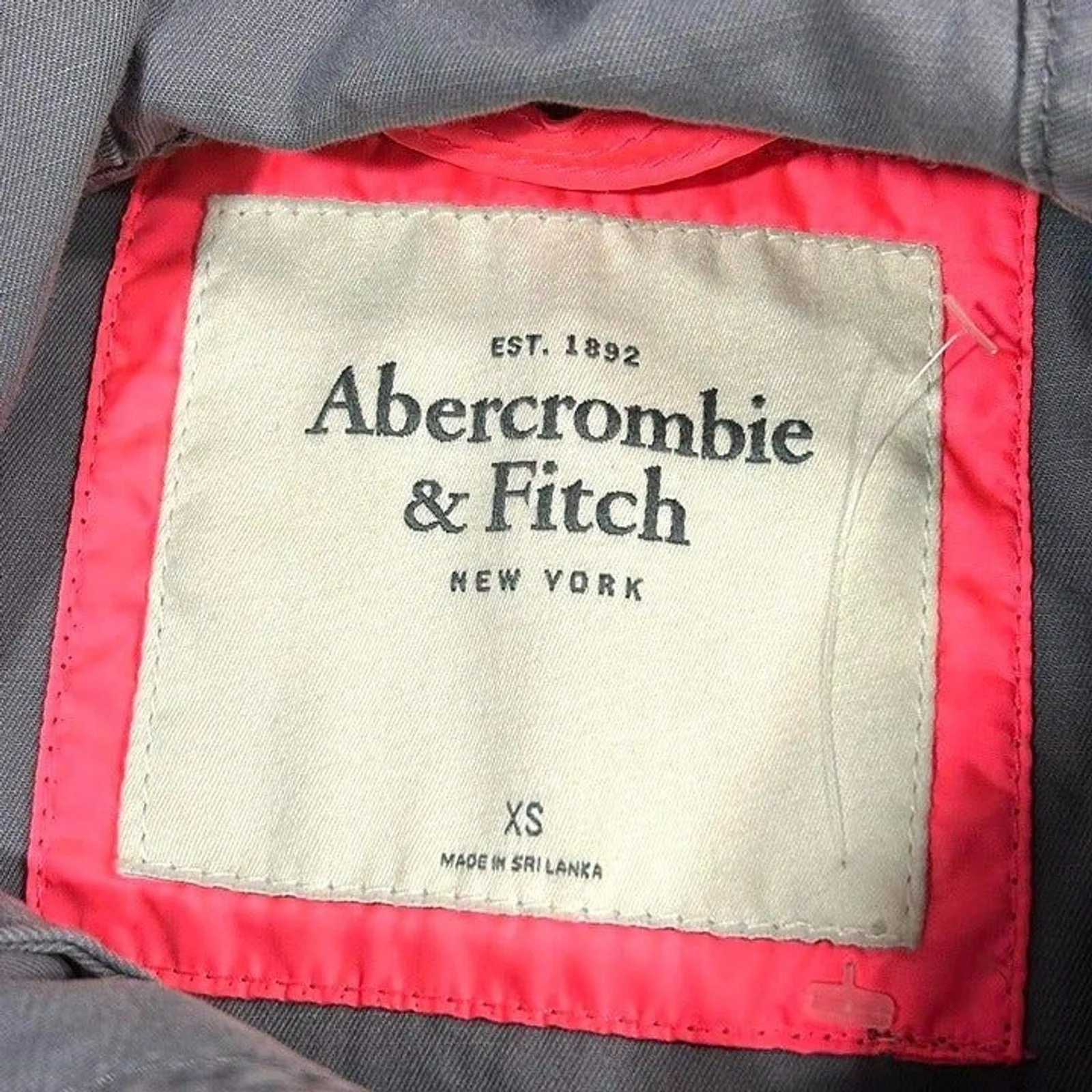 Abercrombie And Fitch Anorak Army Jacket Women's XS Gray - Image 4