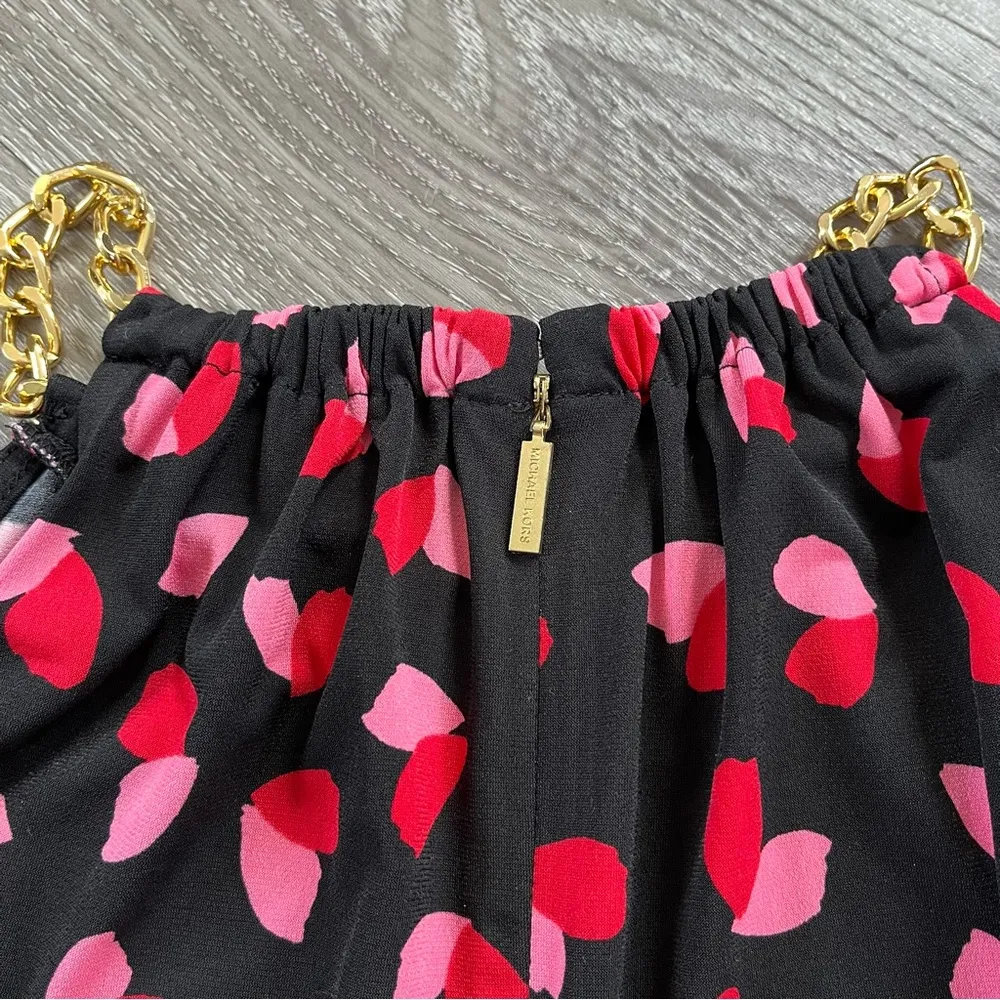 MICHAEL Michael Kors Black and Red Tank Top Size L - Image 3