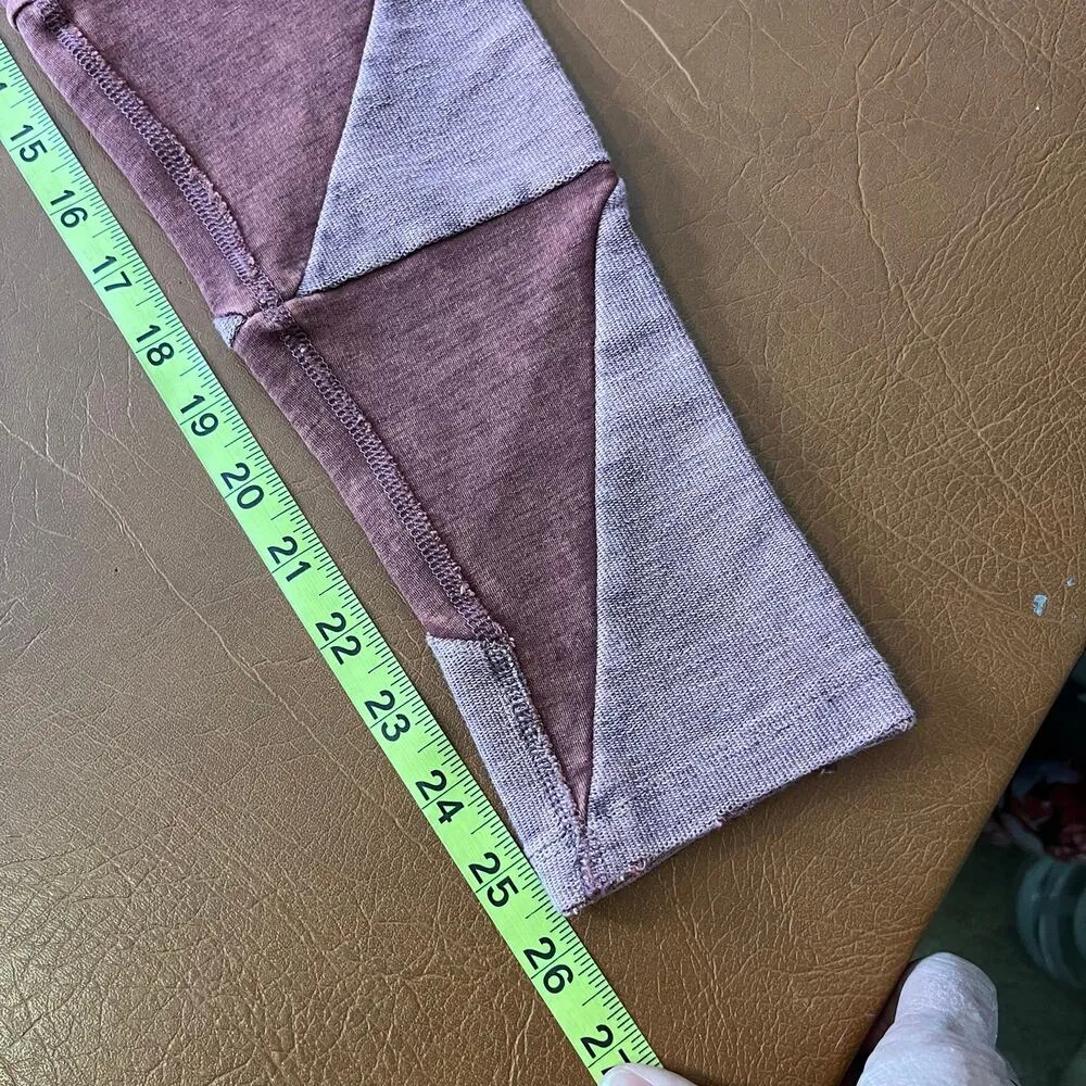 Free People Movement Kyoto Leggings Pink Colorblock Size Medium Drawstring Waist - Image 13