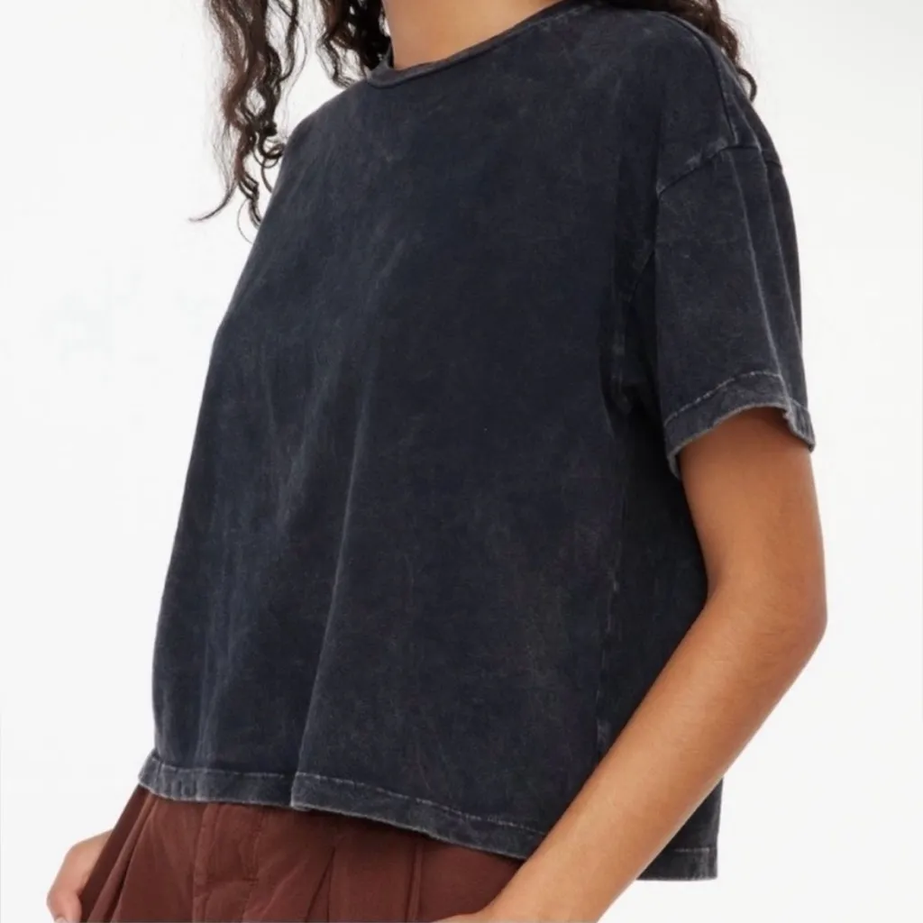 Lacausa - NWT - Boxy Tee | Black Mineral Wash - Sz Small | 100% Organic Cotton - Image 7