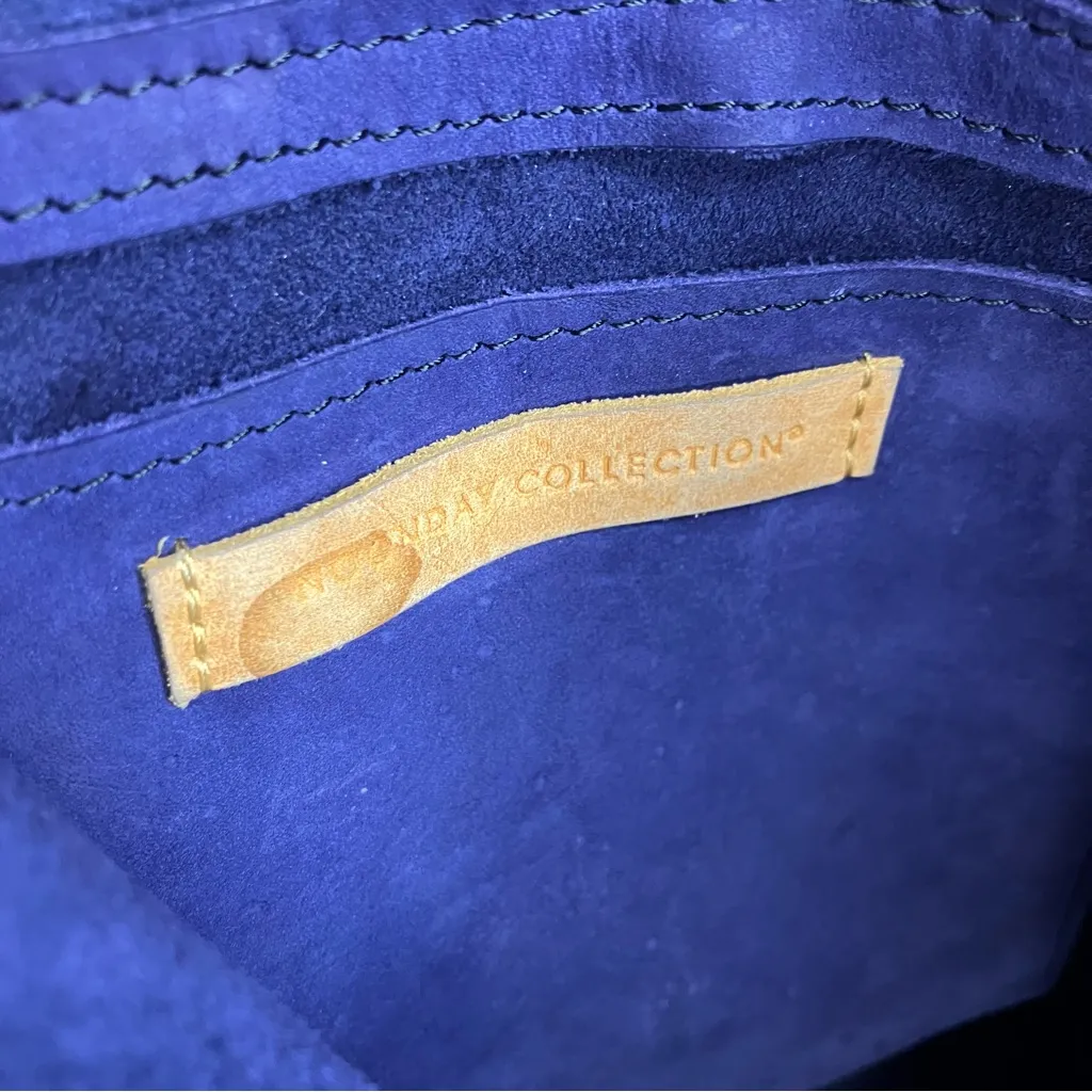 Noonday collection blue‎ purple leather tote bag - Image 7