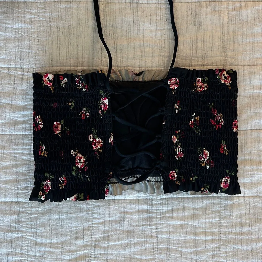 Xhilaration Black Floral Bikini Set - Image 5