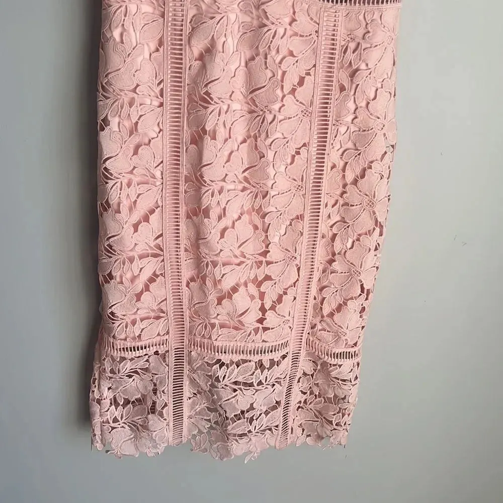 NEW BARDOT Botanica Lace Cutout Midi Dress - Image 6