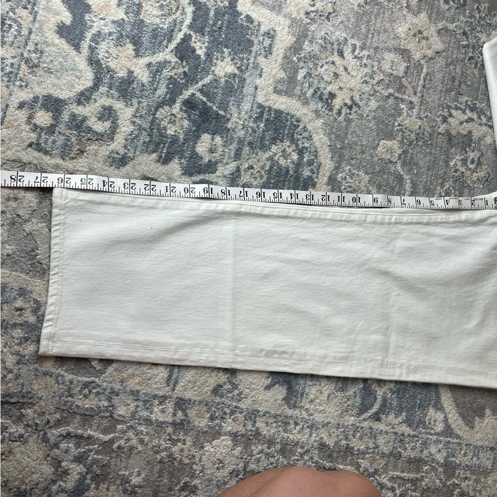 Madewell Ivory Straight-Leg Jeans 32 - Image 5