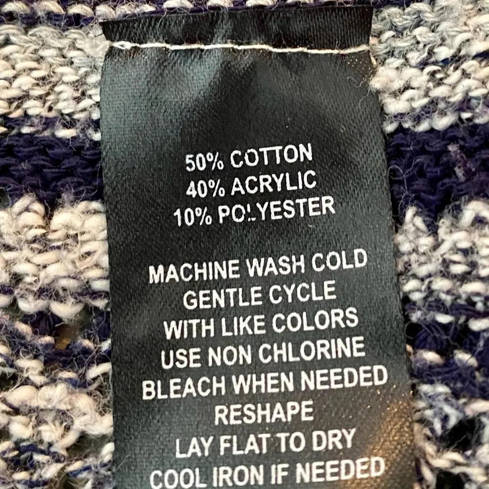 Say What Long Striped Open Front Cardigan - Image 4