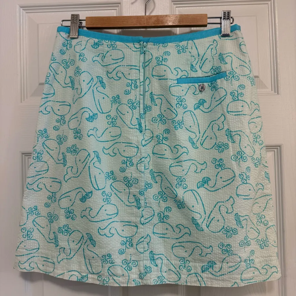 Like New Vintage Lilly Pulitzer Whale of a Time Lenore
Skirt - Image 3