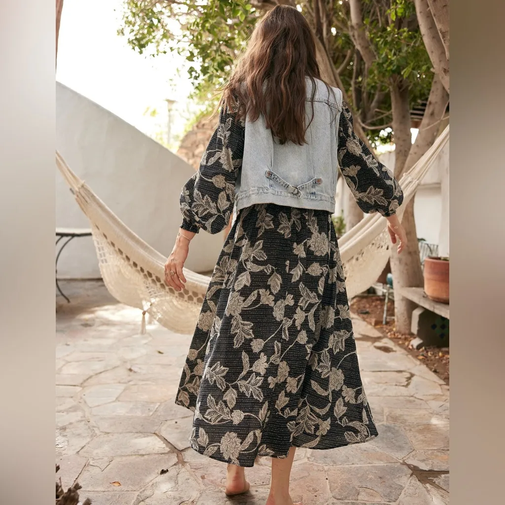 unsubscribed‎ smocked waist dress in faded black XS - Image 2