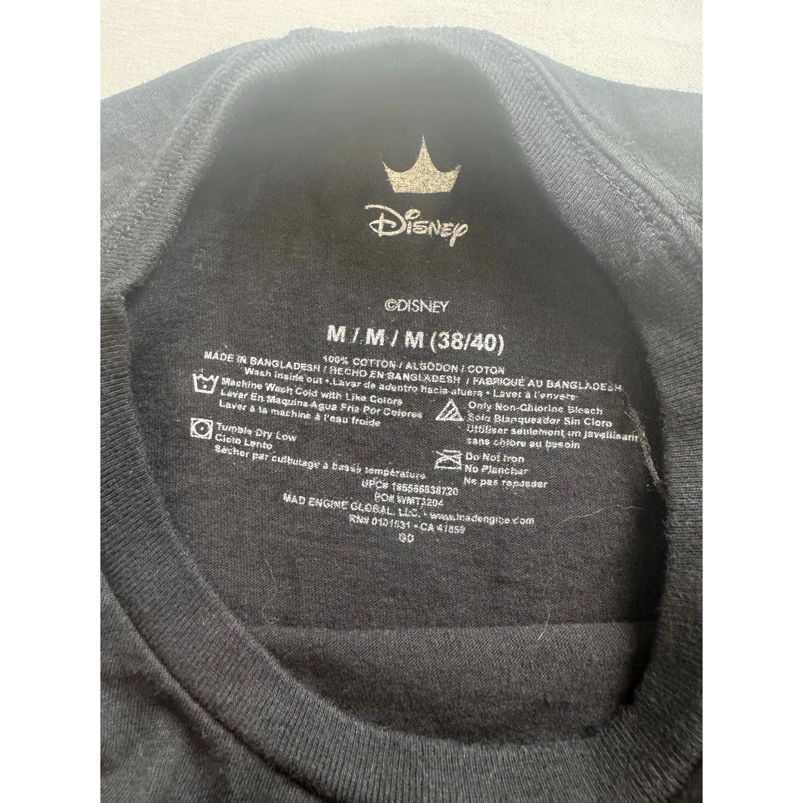 Little Mermaid‎ Disney Tshirt Black Size M - Image 3