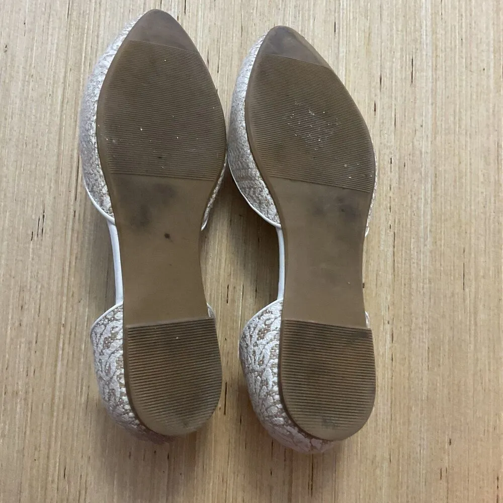 Soft Surroundings Amelia D’orsay Cream Shoes Flats Size 7.5 Small Flaw - Image 7