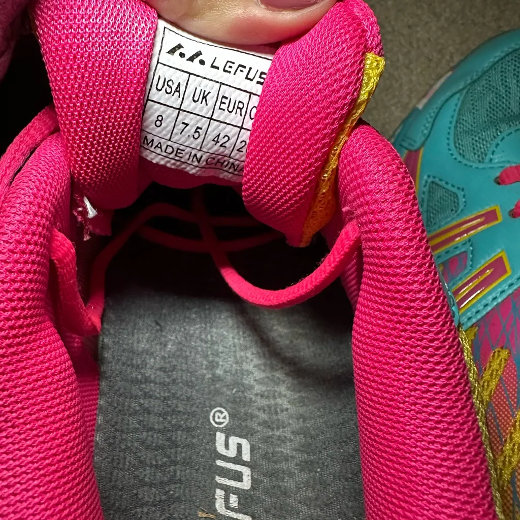 Colorful Court Sneakers Blue Size 8 - Image 6