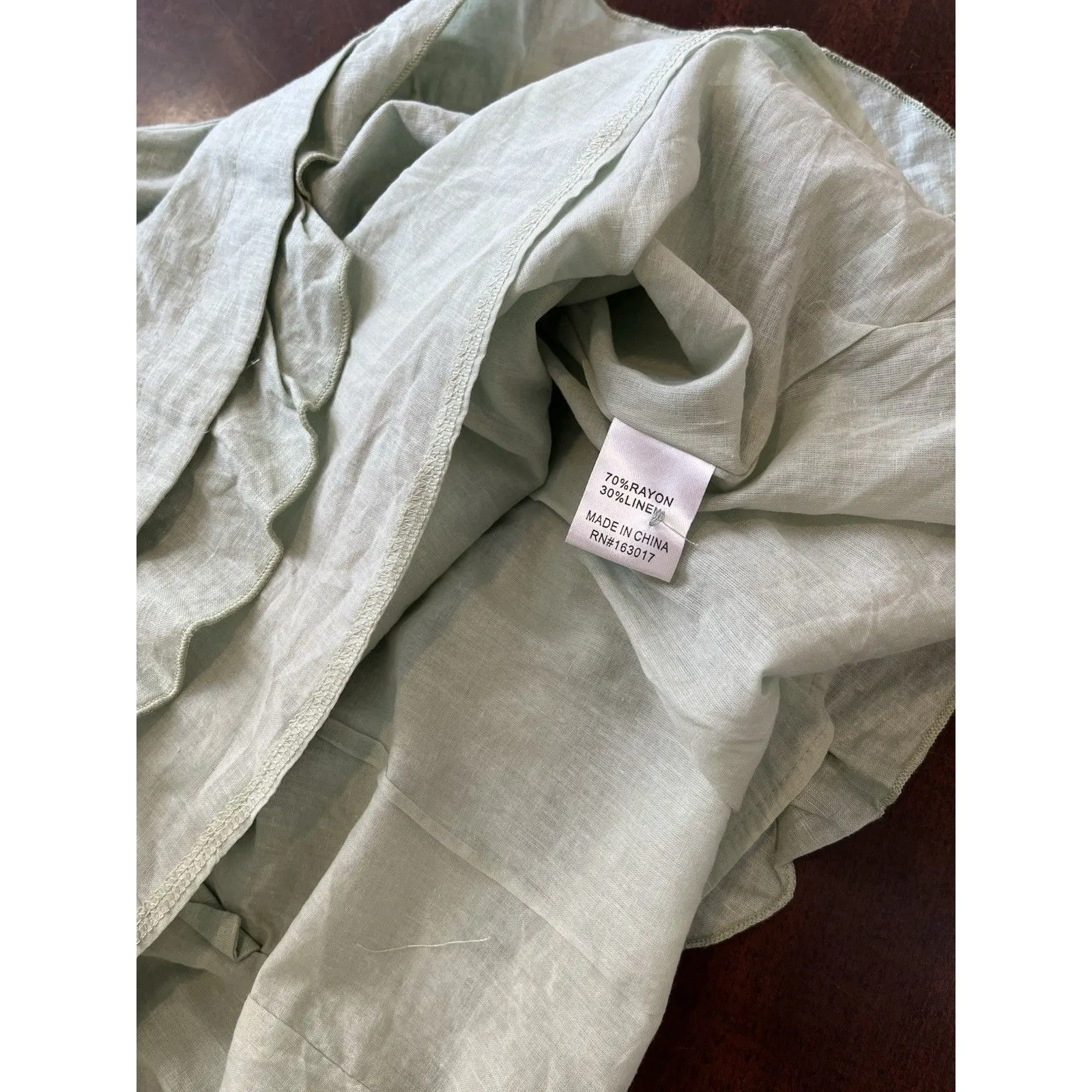 Princess Polly Of Love Mini Dress Sage Size 4 - Image 11