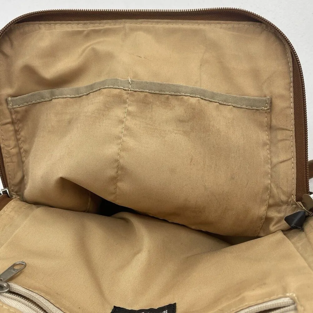 Le Donne Genuine Leather Collection Riverwalk Backpack Brown Travel Distressed - Image 15