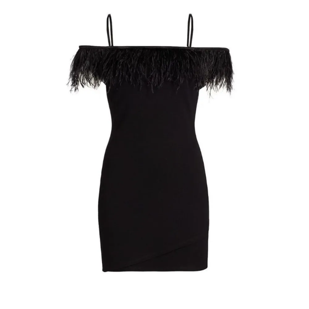 Bailey 44 Black Boa Neck Sleeveless Ponte Knit Bodycon Mini Dress NEW S - Image 6